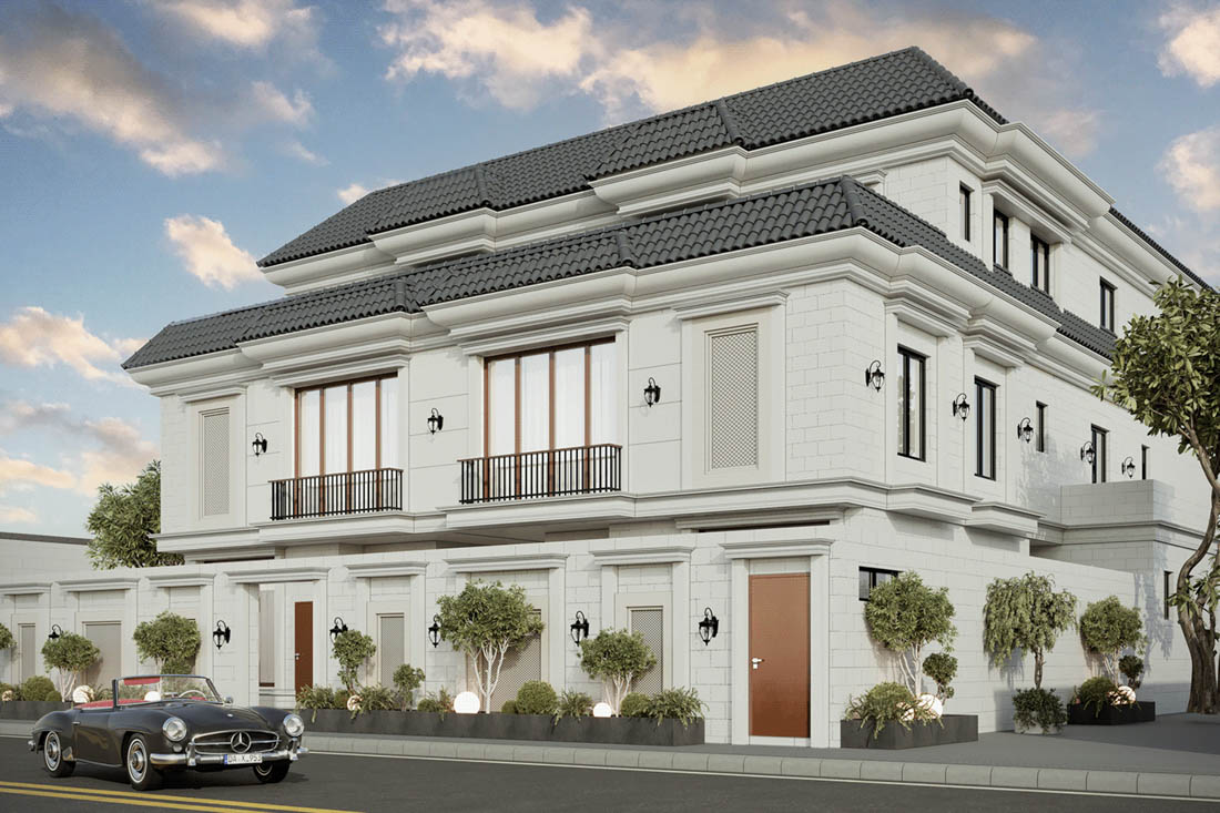 biệt thự phố mái thái