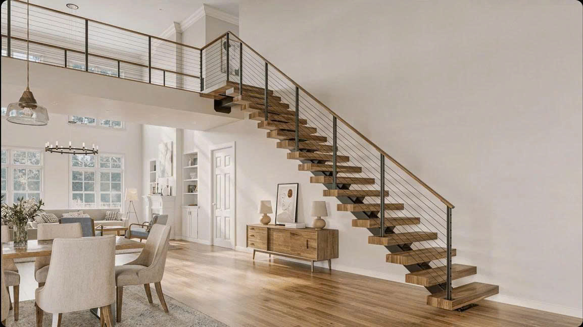 cầu thang gác lửng